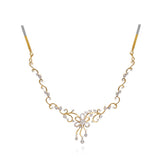 Floral Design Diamond Necklace