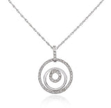 Diamond Triple Circle Pendant